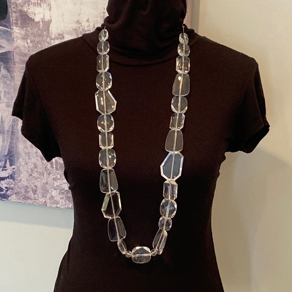 New York & Company necklace - clear